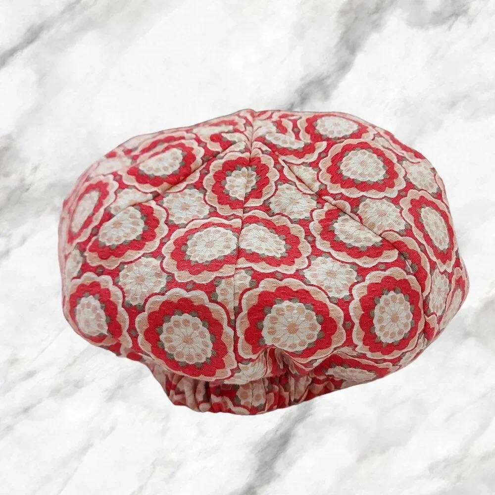 Kindercaps Hat Cap Girls One Size Red Beige Floral Bow Outdoor Travel Summer